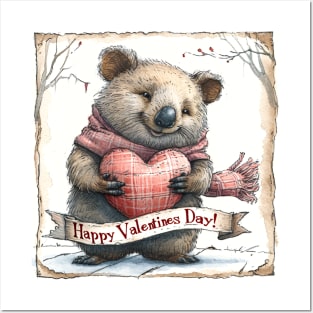 Valentine's Wombat! Posters and Art